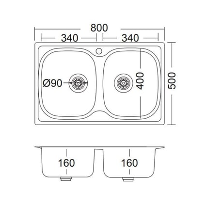 Νεροχύτης Valley 25200-110
